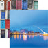 Ireland Collection Samuel Beckett Bridge 12 x 12 Double-Sided Scrapbook Paper by Reminisce - Scrapbook Supply Companies