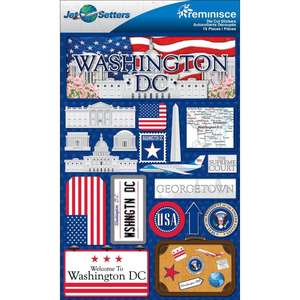 Jetsetters Collection Washington DC 5 x 7 Scrapbook Embellishment by Reminisce - Scrapbook Supply Companies