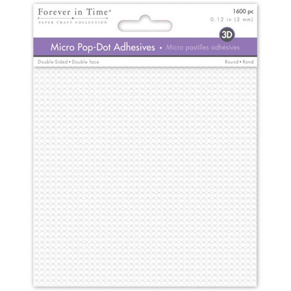 Micro Pop Dots Adhesive by Notions - Pkg. of 1600 - .12 inch