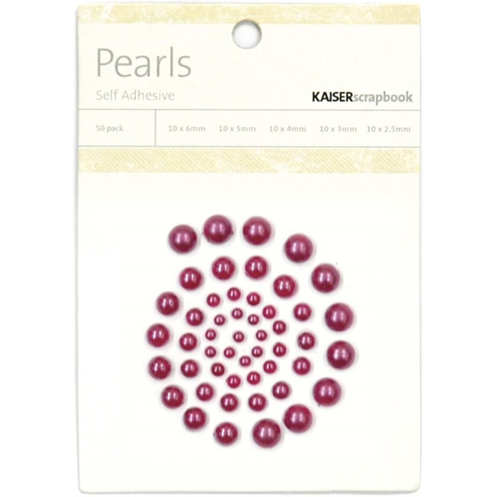 Plum Pearl Embellishments by Kaisercraft - Pkg. of 50 - Scrapbook Supply Companies