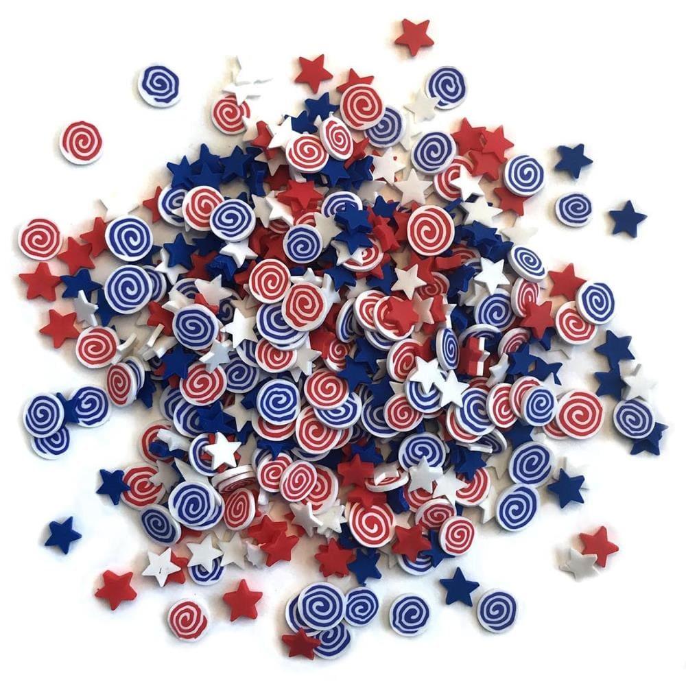 Sprinkletz Collection Firecrackers Shaker Embellishments by Buttons Galore - Scrapbook Supply Companies