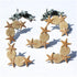 Sea Shell and Star Fish Photo Corner Brads by Eyelet Outlet - Pkg. of 12 - Scrapbook Supply Companies