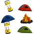 Camping Brads by Eyelet Outlet - Pkg. of 12 - Scrapbook Supply Companies