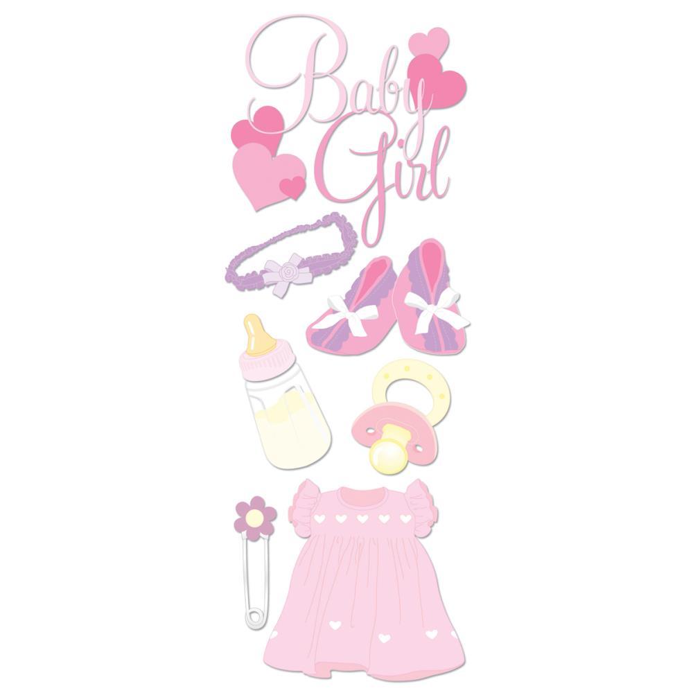 Baby Girl Scrapbook Embellishment by Jolee's Boutique