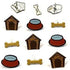 Dog Kennel Mix Brads by Eyelet Outlet - Pkg. of 12 - Scrapbook Supply Companies