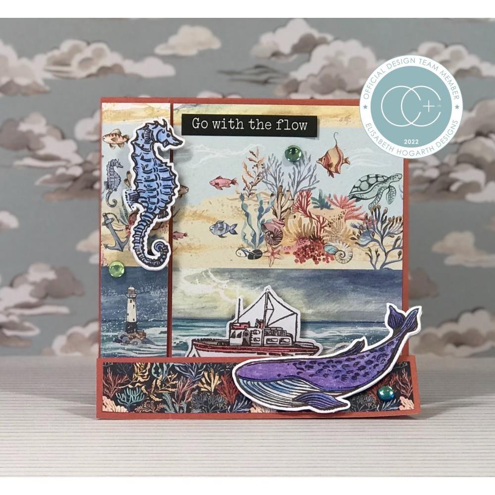 Ocean Tale Collection Puffy Stickers 5.5 x 8 Scrapbook Sticker Book by Craft Consortium - Scrapbook Supply Companies