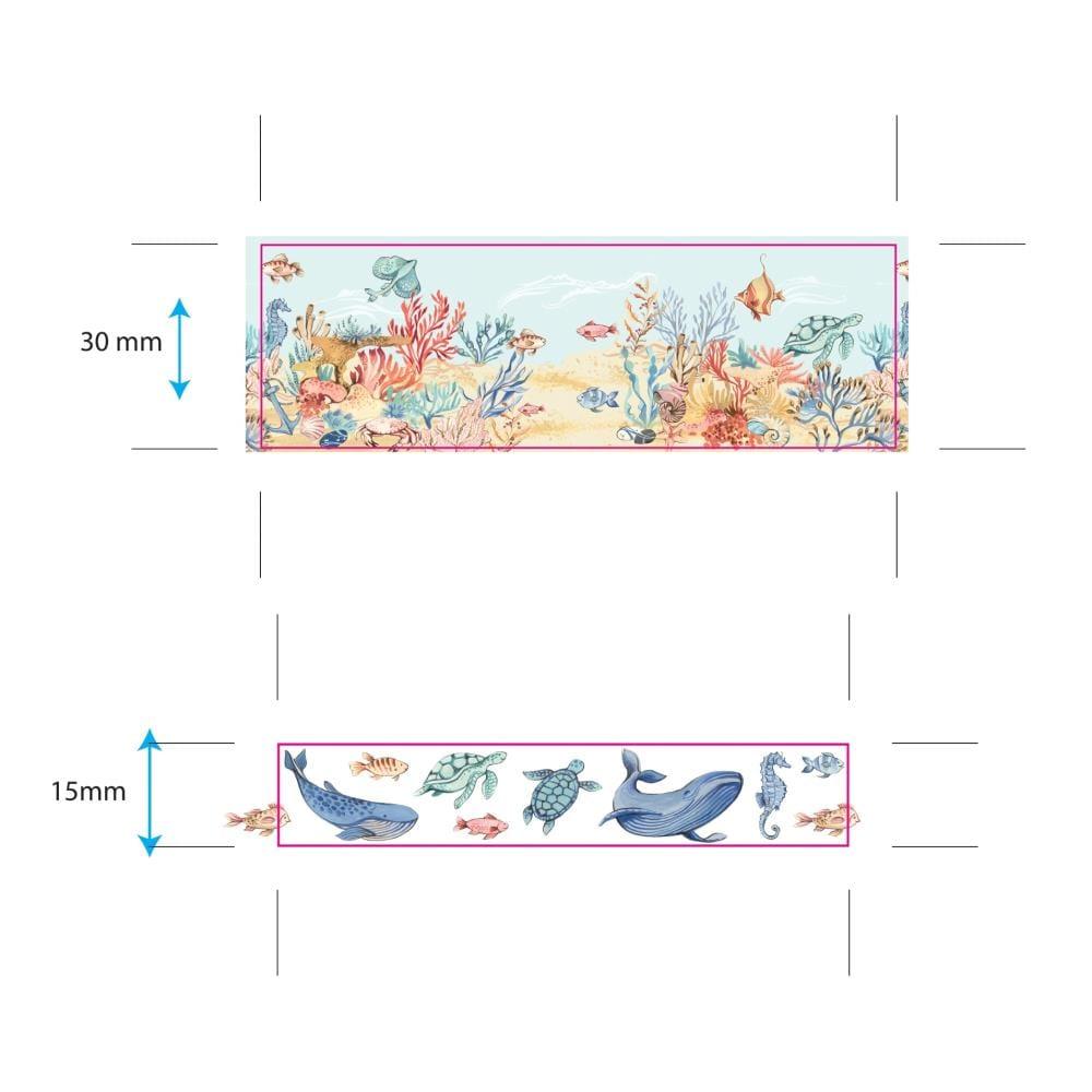 Ocean Tale Collection Washi Tape by Craft Consortium - 10 Meters - Scrapbook Supply Companies