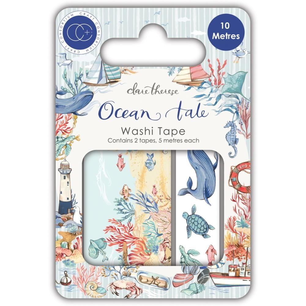 Ocean Tale Collection Washi Tape by Craft Consortium - 10 Meters - Scrapbook Supply Companies