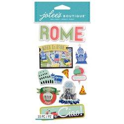 Destination Collection Rome, Italy Large Scrapbook Embellishment by Jolee's Boutique - Scrapbook Supply Companies