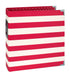 SN@P 6 x 8 Designer 3-Ring Binder by Simple Stories - Red Stripe - Scrapbook Supply Companies