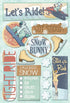 Winter Sports Collection Snow Bunny Cardstock Sticker Sheet by Karen Foster Design - Scrapbook Supply Companies