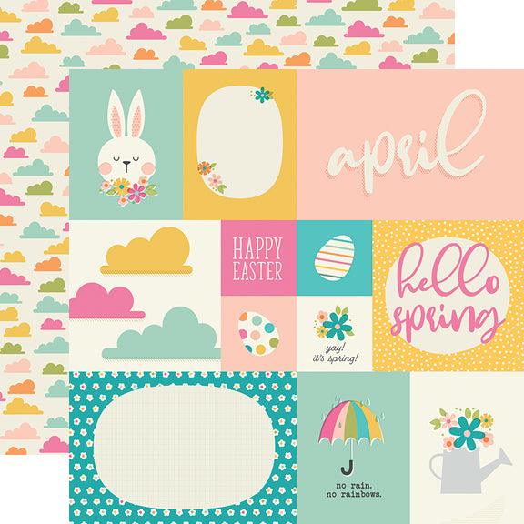 Best Year Ever Collection April 12 x 12 Double-Sided Scrapbook Paper by Simple Stories - Scrapbook Supply Companies