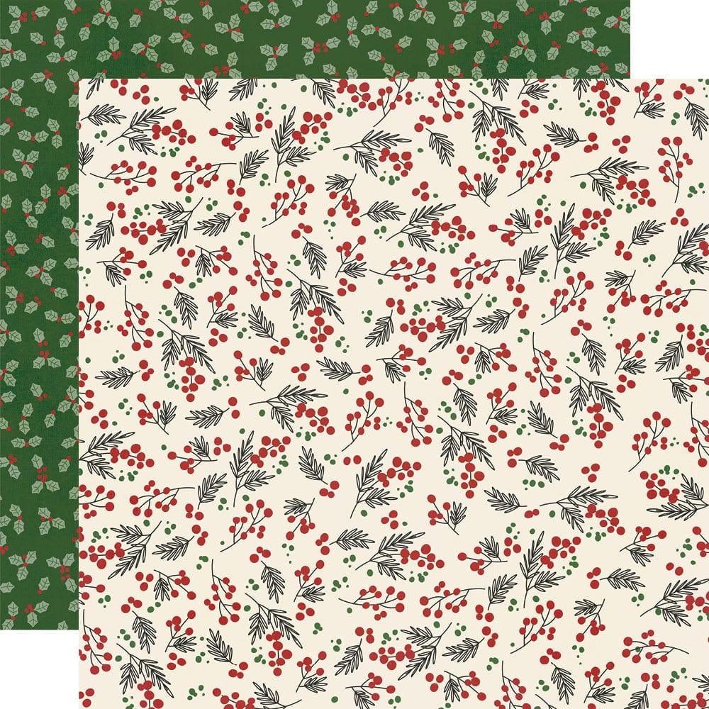 Jingle All The Way Collection Happy Ho Ho Ho 12 x 12 Double-Sided Scrapbook Paper by Simple Stories - Scrapbook Supply Companies