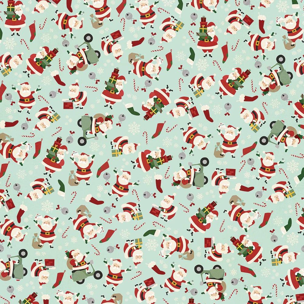 Jingle All The Way Collection Santa Squad 12 x 12 Double-Sided Scrapbook Paper by Simple Stories - Scrapbook Supply Companies