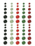 Jingle All The Way Collection 3 x 4 Enamel Dots Scrapbook Embellishments by Simple Stories - Scrapbook Supply Companies