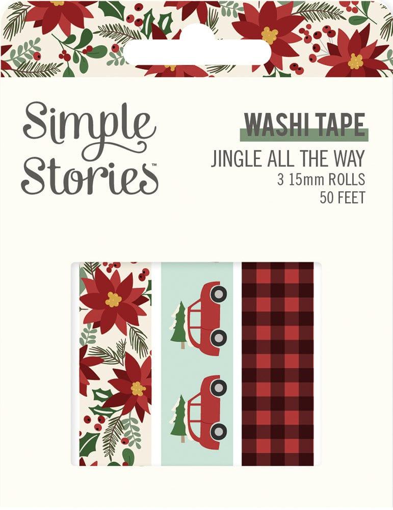 Jingle All The Way Collection Washi Tapes by Simple Stories - 3 Designs - Scrapbook Supply Companies