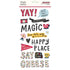 Say Cheese Main Street Collection 6 x 12 Foam Scrapbook Sticker Sheet by Simple Stories - 66 Stickers - Scrapbook Supply Companies