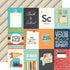 School Life Collection 3x4 Elements 12 x 12 Double-Sided Scrapbook Paper by Simple Stories