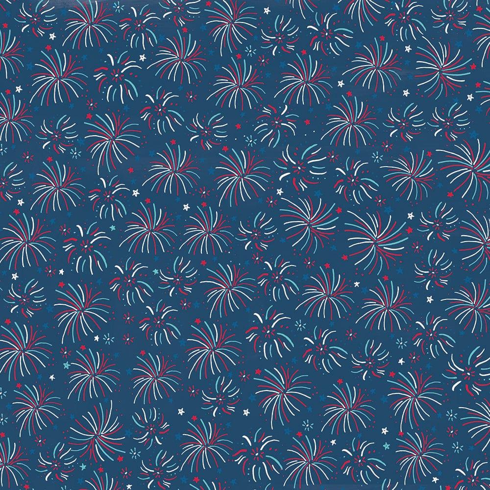 Stars, Stripes & Sparklers Collection Having a Blast 12 x 12 Double-Sided Scrapbook Paper by Simple Stories - Scrapbook Supply Companies
