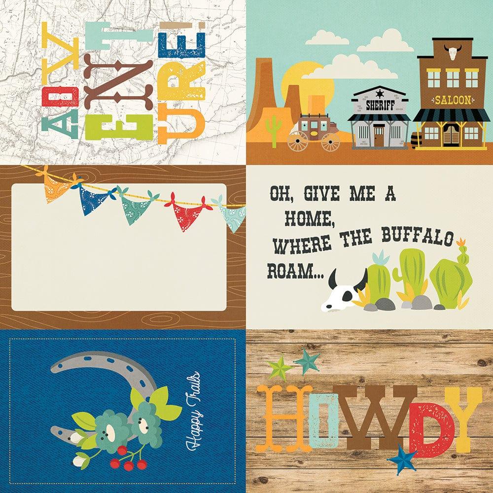 Howdy Collection 4 x 6 Elements 12 x 12 Double-Sided Scrapbook Paper by Simple Stories - Scrapbook Supply Companies