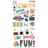 Family Fun Collection 6 x 12 Scrapbook Chipboard Stickers by Simple Stories-36 Stickers - Scrapbook Supply Companies