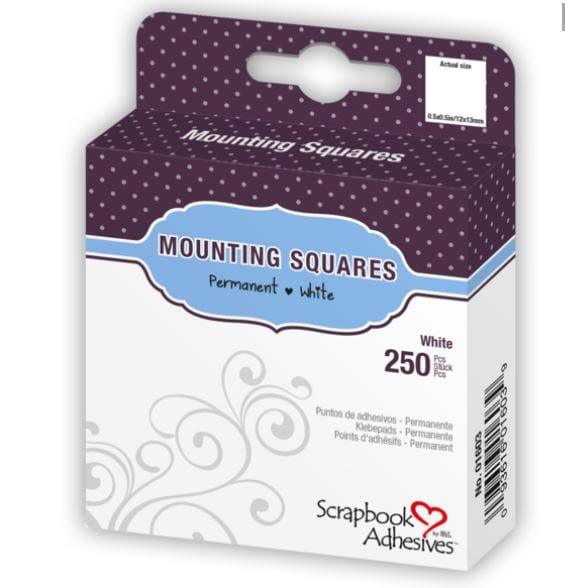 Mounting Squares Collection White, Permanent, Double-Sided, Self-Adhesive Mounting Squares - Pkg. of 250 - Scrapbook Supply Companies