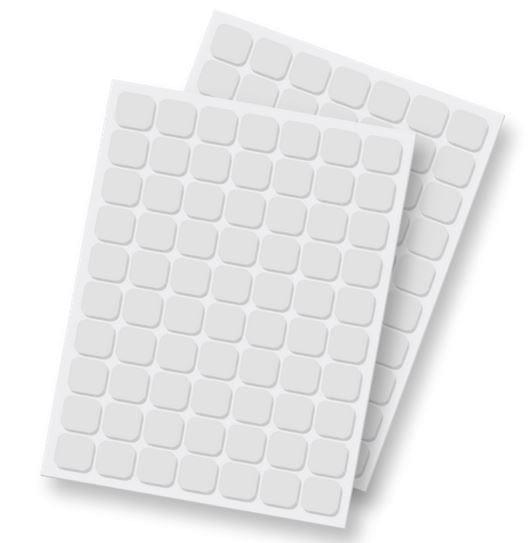 Double sided adhesive foam squares