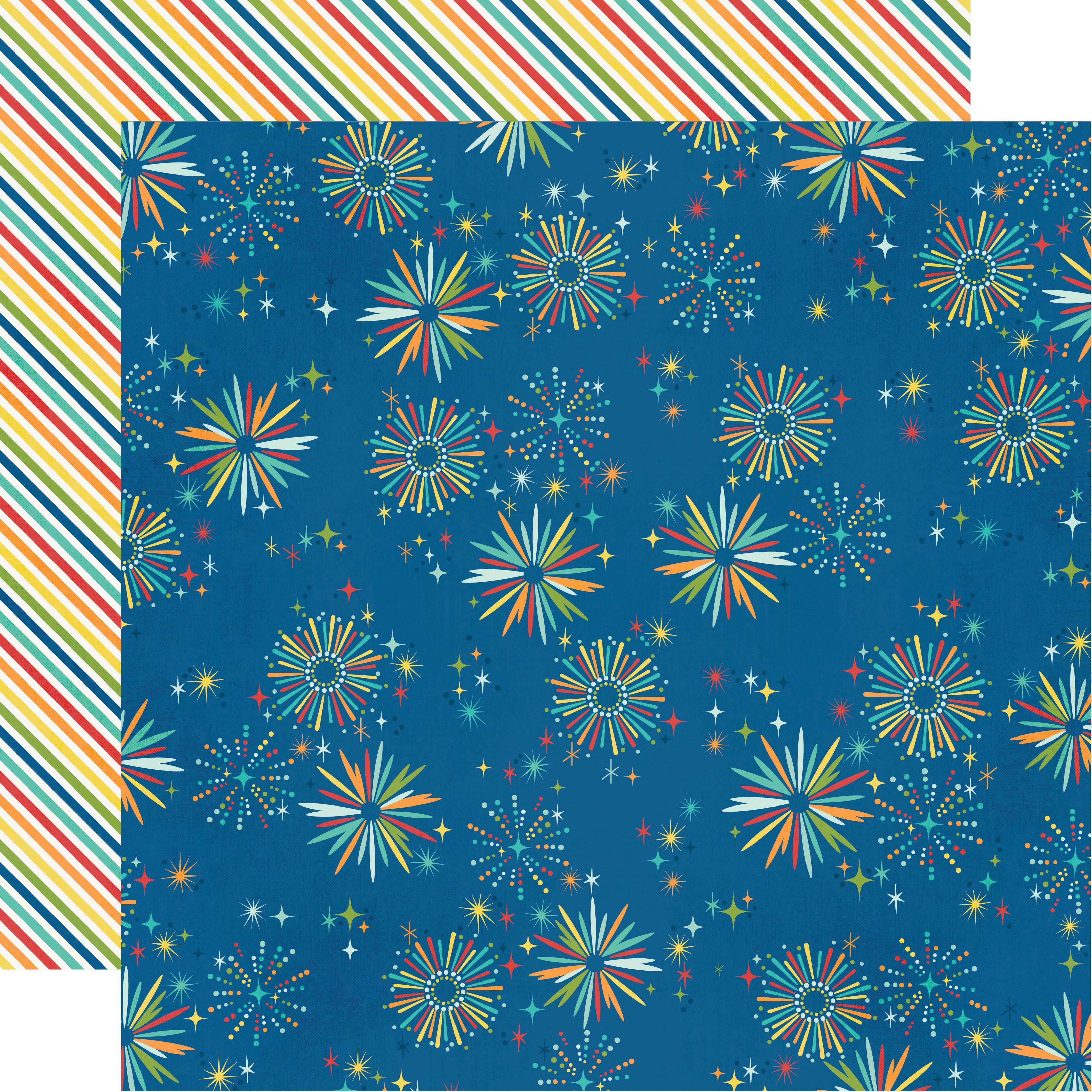 Say Cheese At The Park Collection What A Blast! 12 x 12 Double-Sided Scrapbook Paper by Simple Stories
