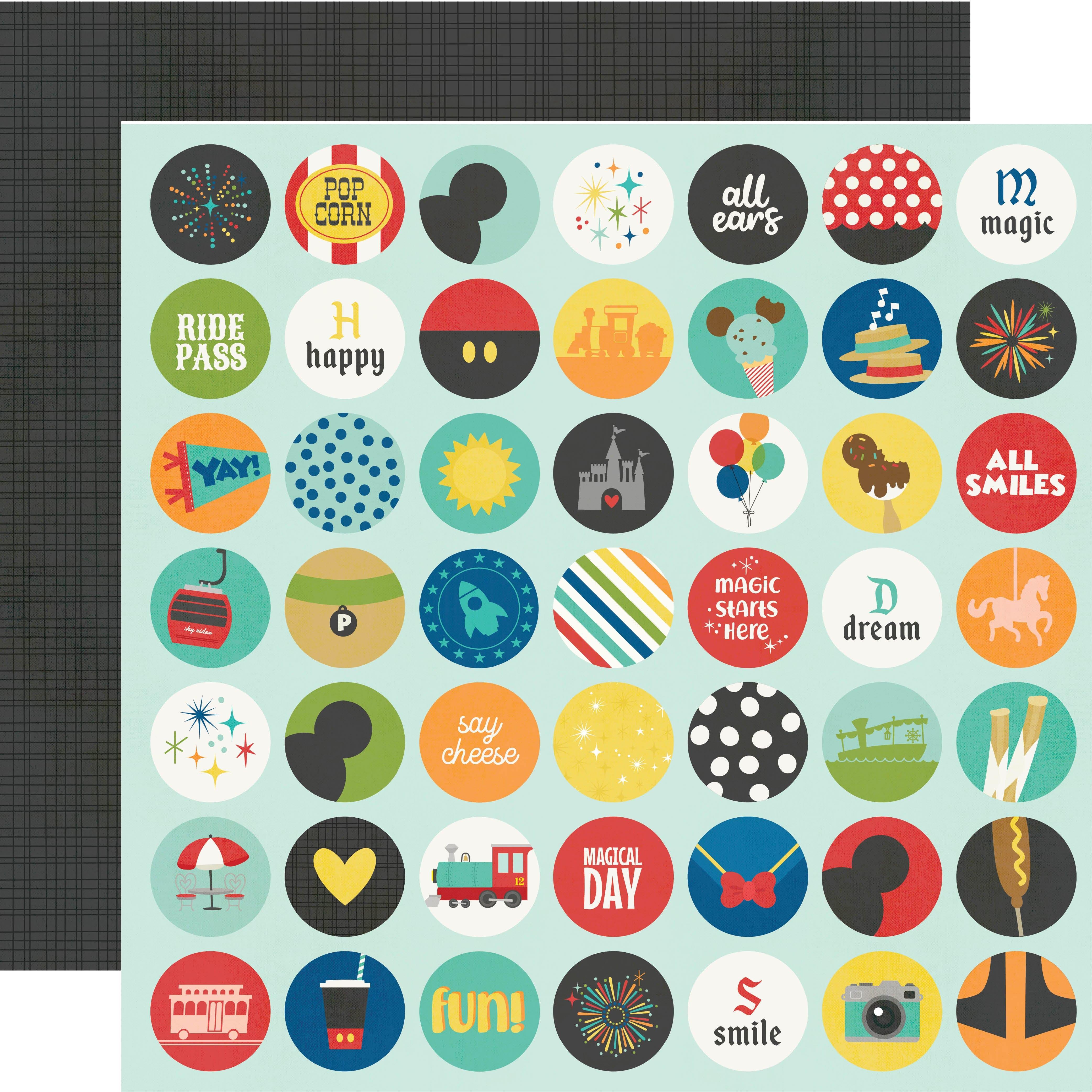 Say Cheese At The Park Collection Gang's All Here 12 x 12 Double-Sided Scrapbook Paper by Simple Stories