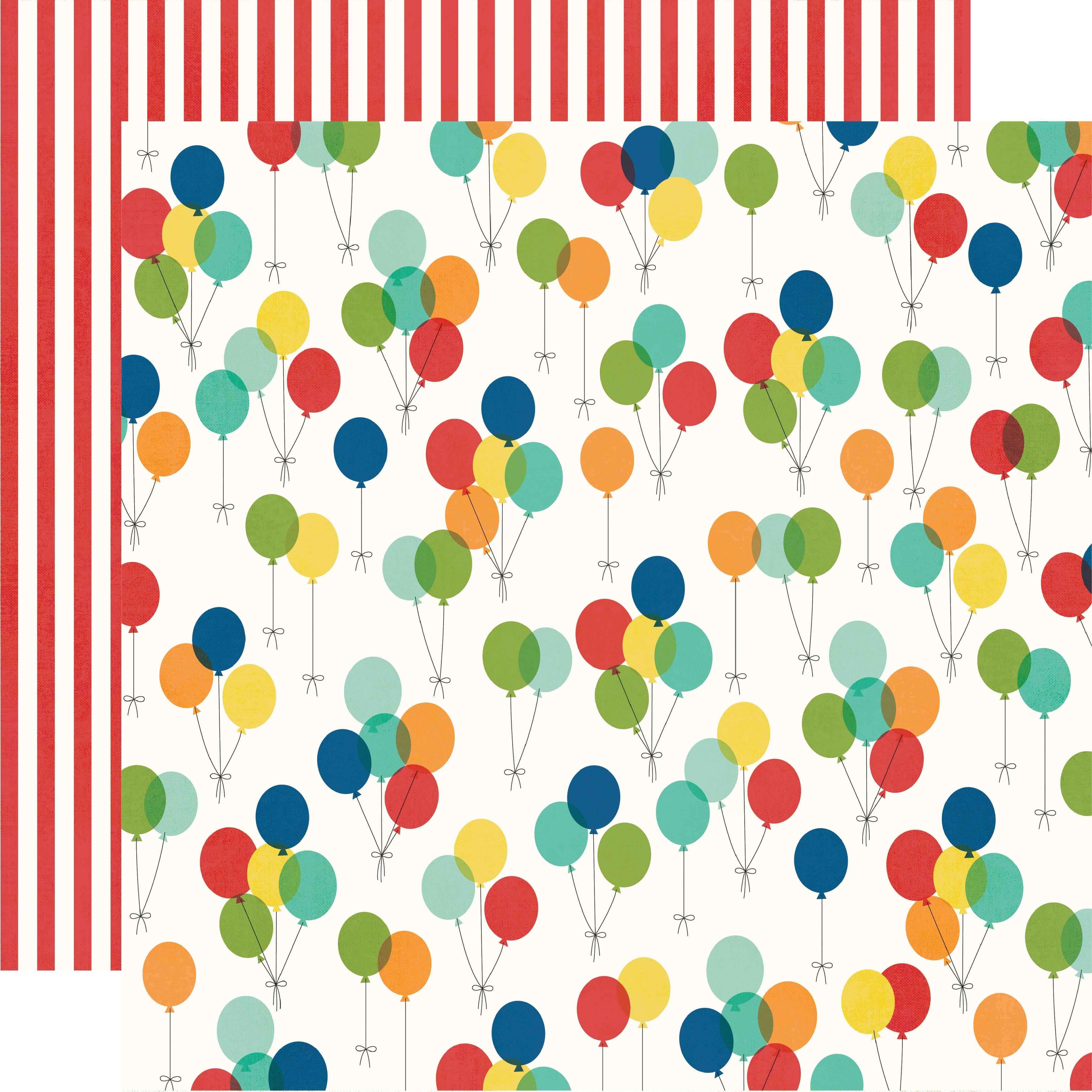 Say Cheese At The Park Collection Worth The Wait 12 x 12 Double-Sided Scrapbook Paper by Simple Stories