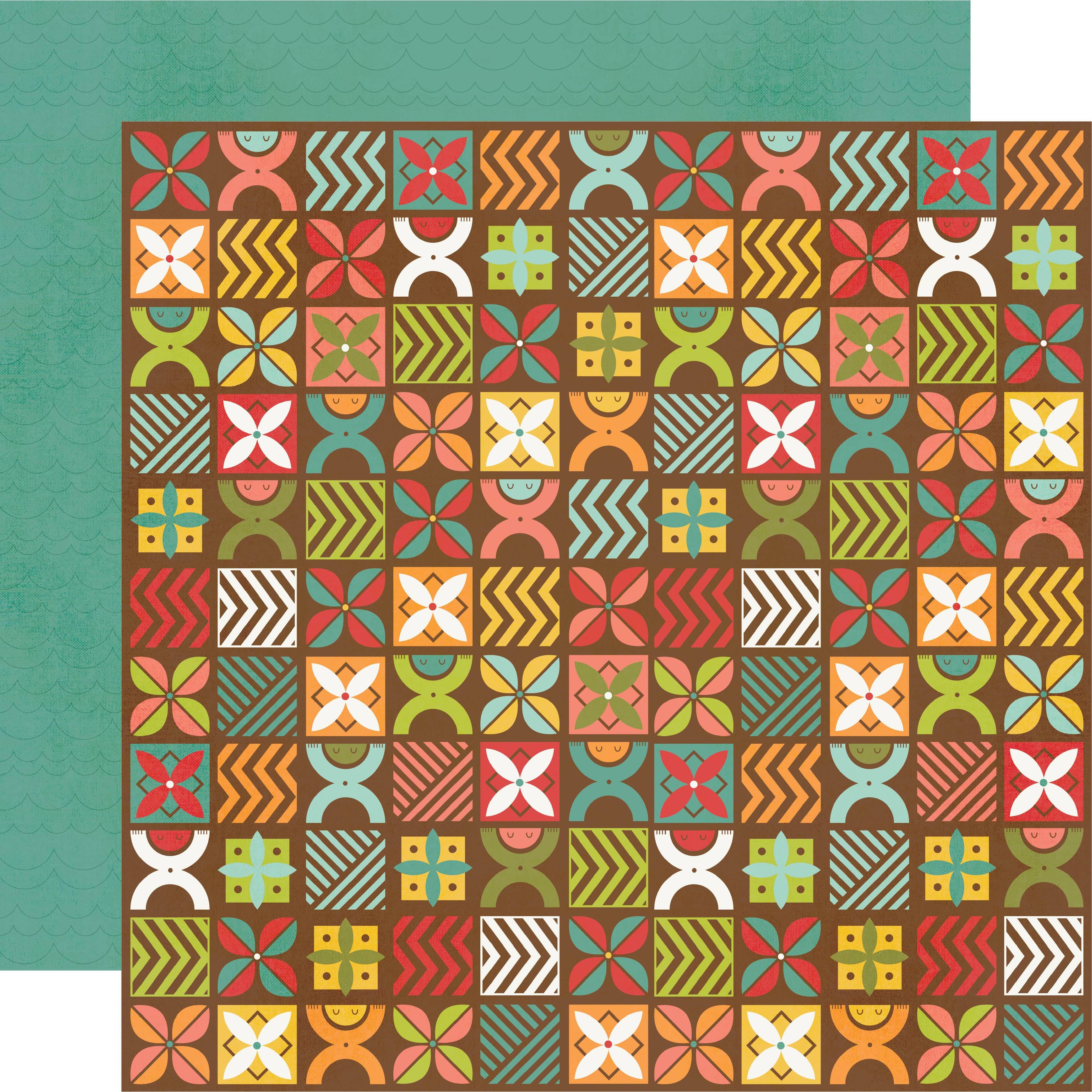 Say Cheese Adventure At The Park Collection One Big Adventure 12 x 12 Double-Sided Scrapbook Paper by Simple Stories
