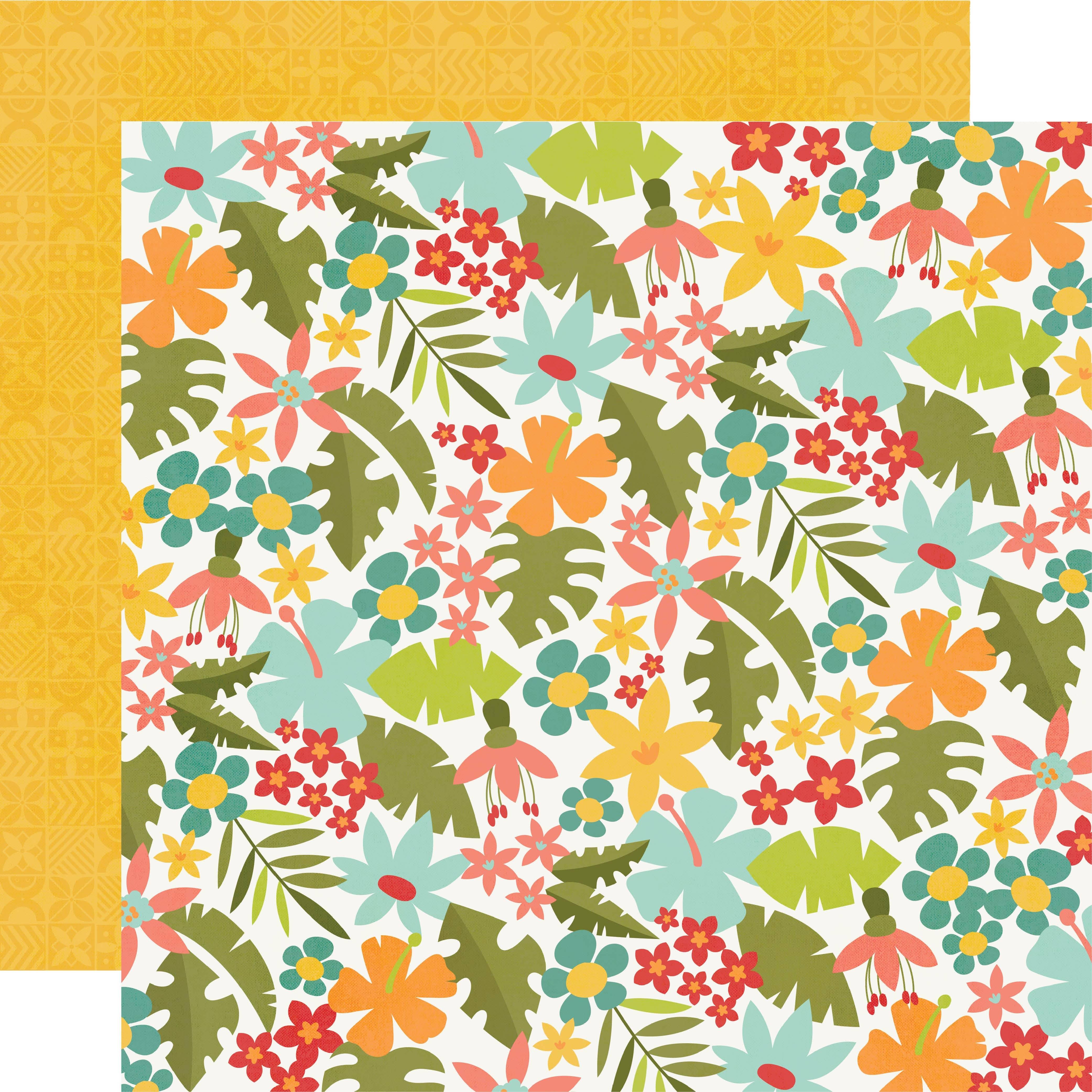 Say Cheese Adventure At The Park Collection Sunshine In A Cup 12 x 12 Double-Sided Scrapbook Paper by Simple Stories