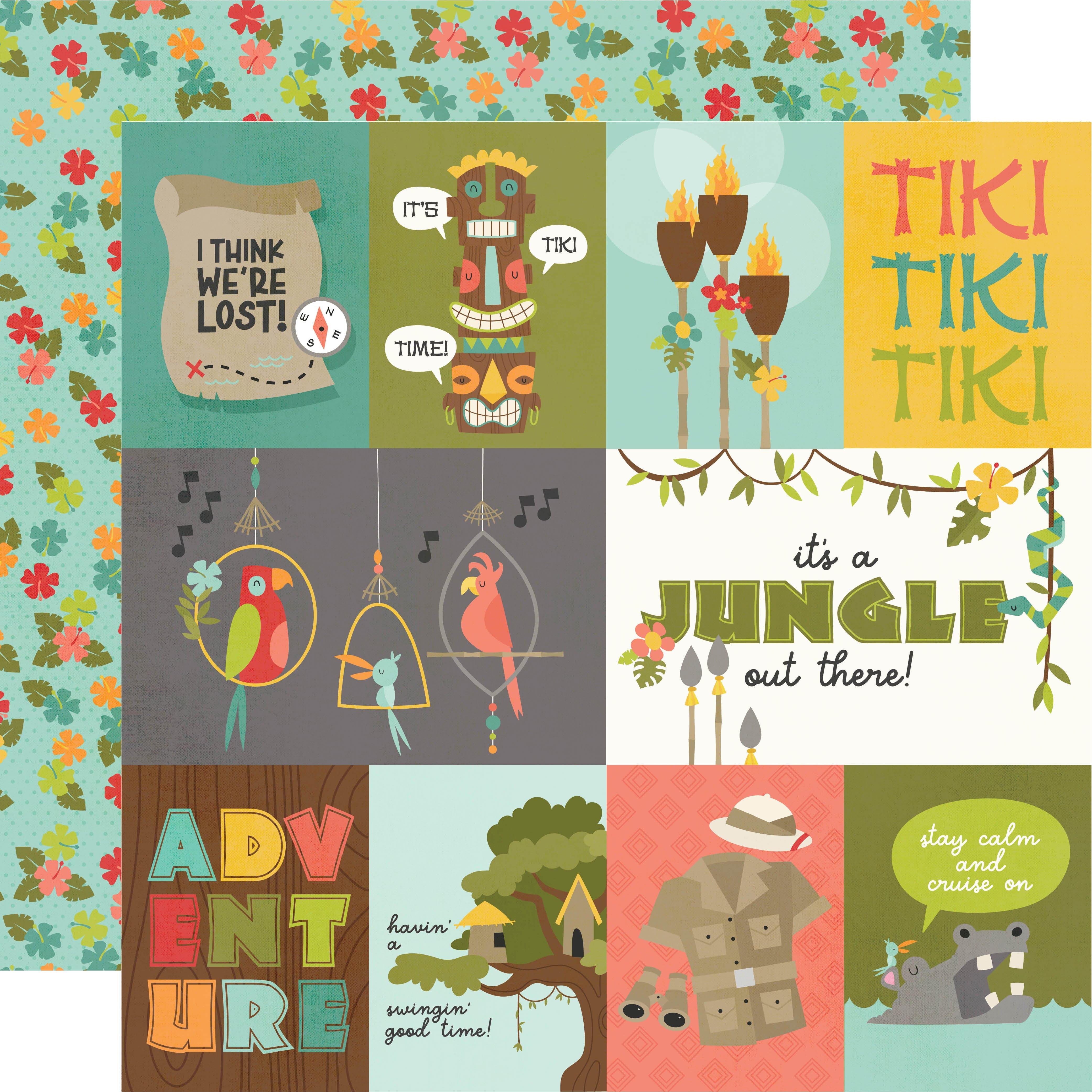 Say Cheese Adventure At The Park Collection Elements 1 12 x 12 Double-Sided Scrapbook Paper by Simple Stories