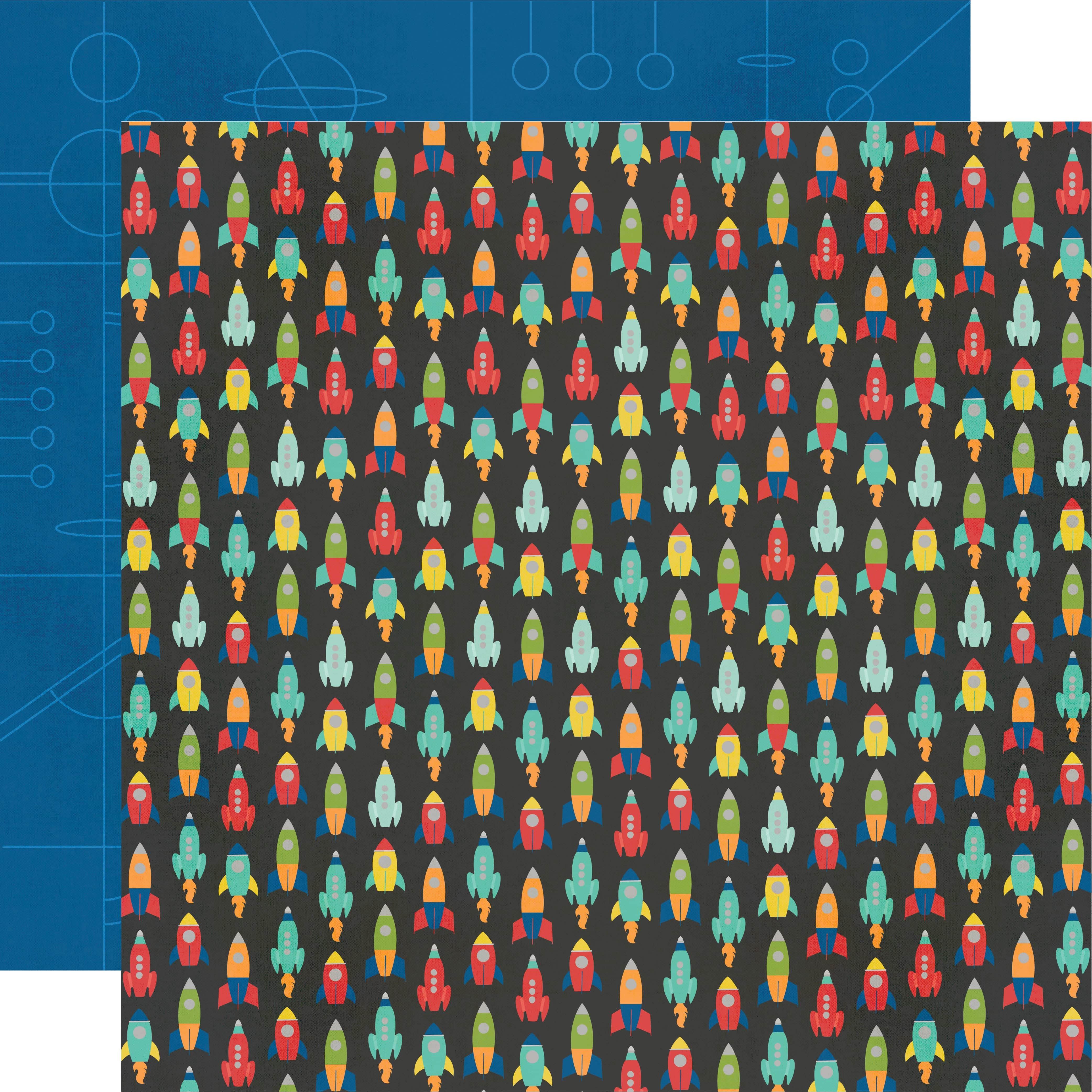 Say Cheese Tomorrow At The Park Collection Clear To Launch 12 x 12 Double-Sided Scrapbook Paper by Simple Stories