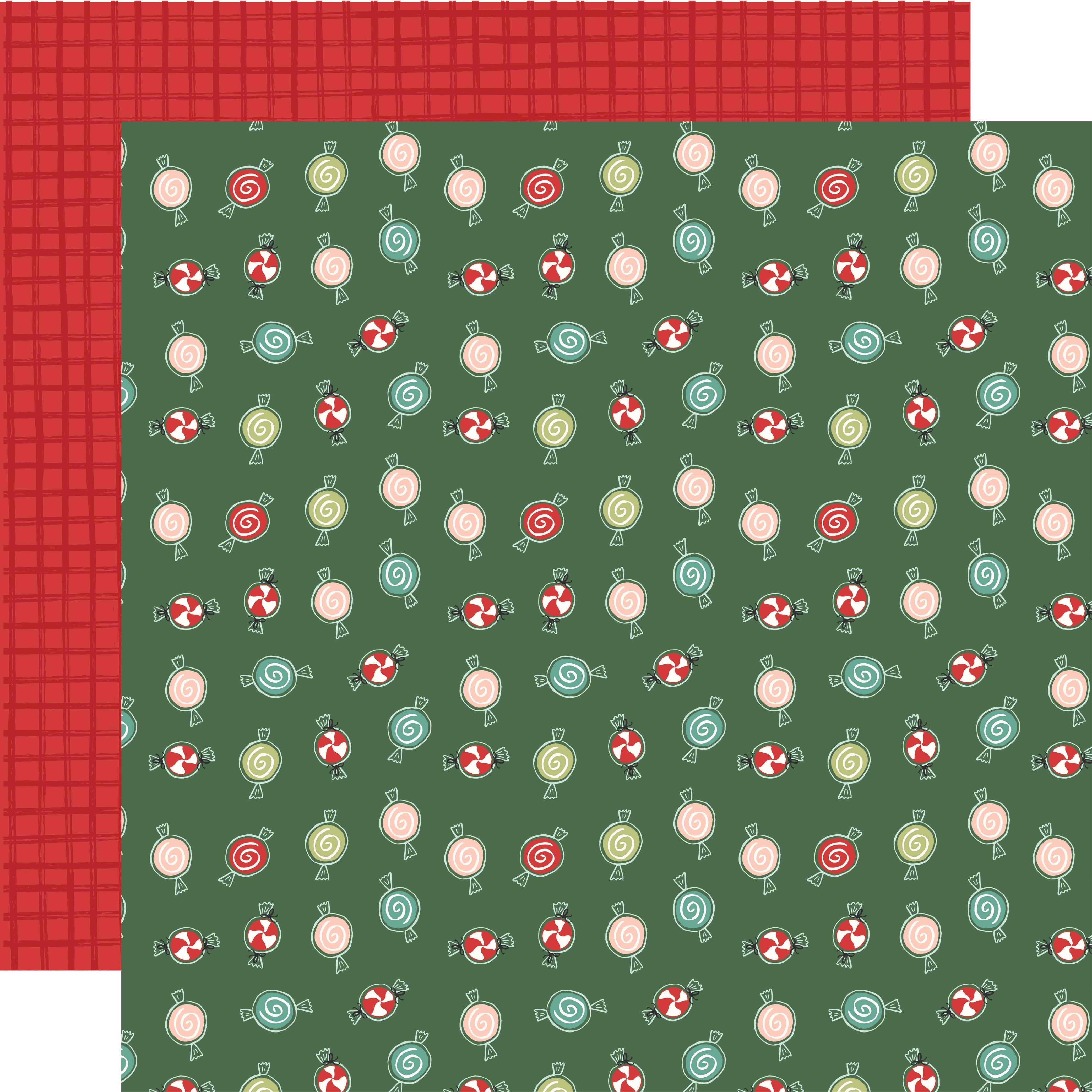 Baking Spirits Bright Collection Sweet Holiday Wishes 12 x 12 Double-Sided Scrapbook Paper by Simple Stories - Scrapbook Supply Companies