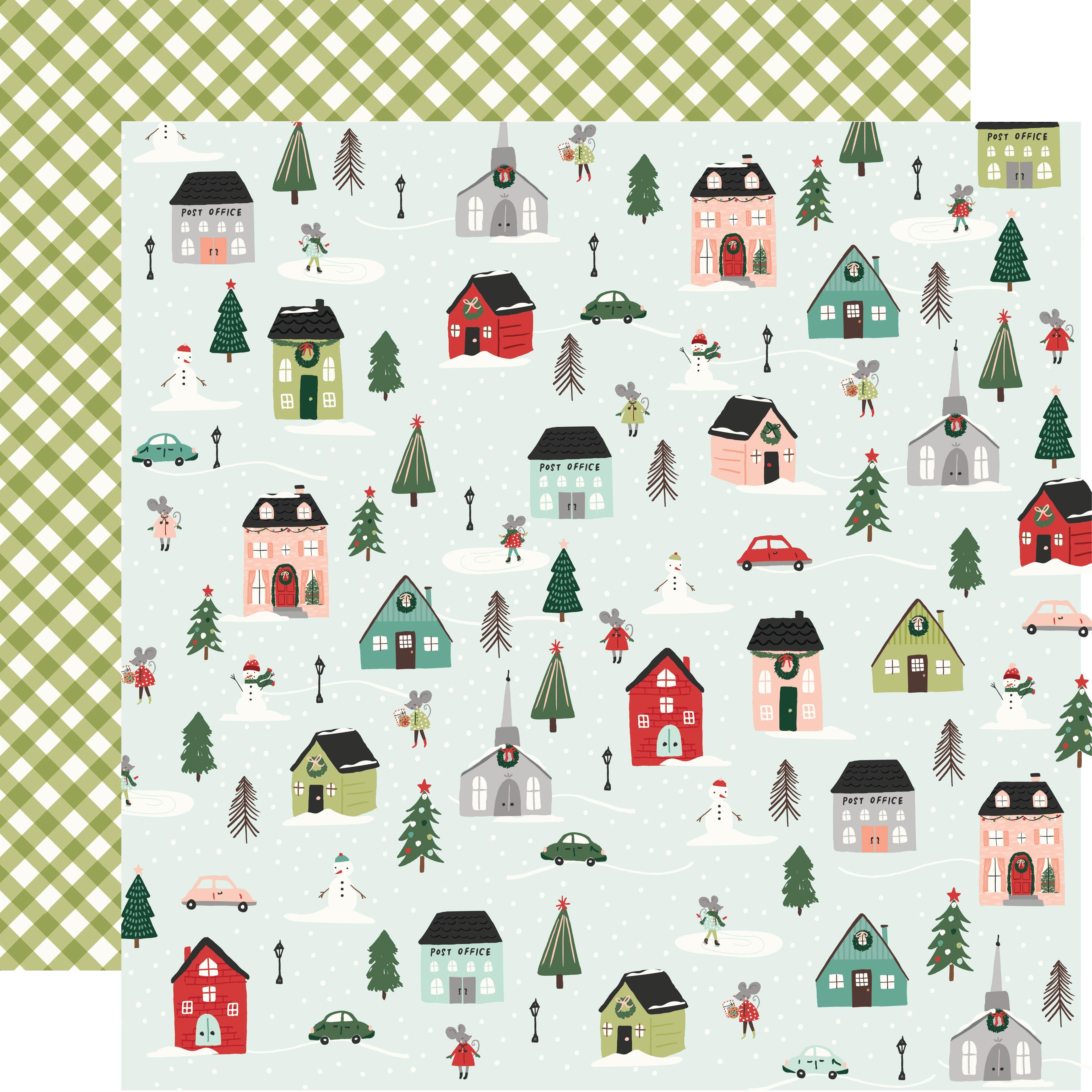 Baking Spirits Bright Collection Merry & Bright 12 x 12 Double-Sided Scrapbook Paper by Simple Stories - Scrapbook Supply Companies