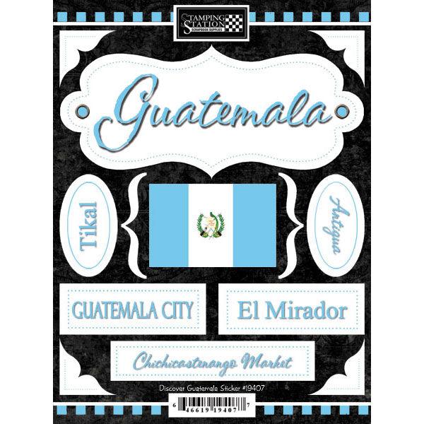 Discover Collection Guatemala 6 x 9 Scrapbook Stickers by Scrapbook Customs - Scrapbook Supply Companies