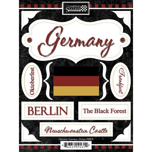 Discover Collection Germany 6 x 9 Scrapbook Stickers by Scrapbook Customs - Scrapbook Supply Companies