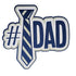 #1 Dad 4.5 X 5.0 Laser Cut Scrapbook Embellishment by SSC Laser Designs