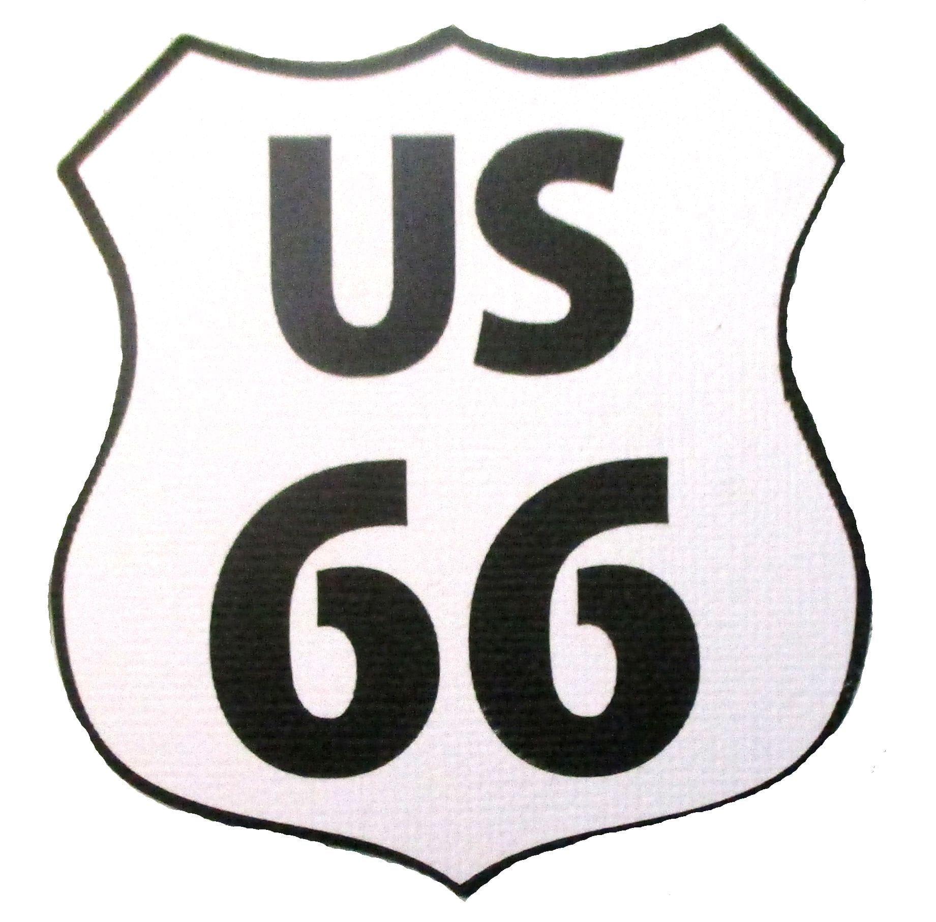 Route 66 Road Sign 3 x 3 Scrapbook Laser Embellishment by SSC Laser Designs