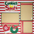 Cookies for Santa Pre-Made Embellished Two-Page 12 x 12 Scrapbook Premade by SSC Designs - Scrapbook Supply Companies