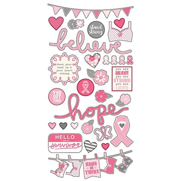 Hope Collection 6 x 12 Cardstock Sticker Sheet by Simple Stories - Scrapbook Supply Companies