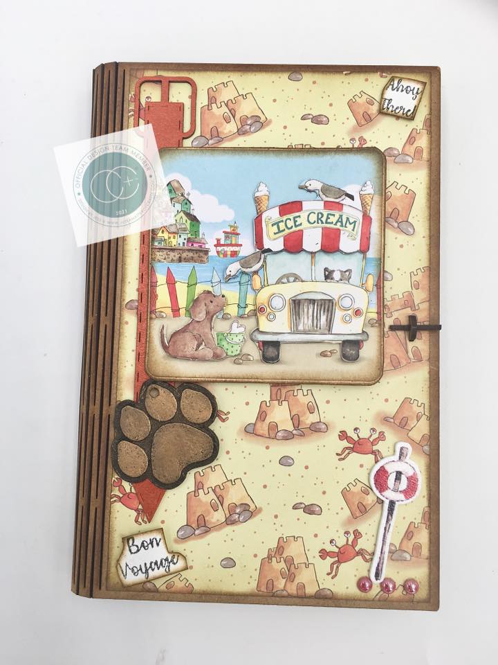 Sandy Paws Collection Printed Wooden Ephemera Scrapbook Embellishments by Craft Consortium