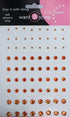 Say It With Bling Collection Orange Rhinestone Self-Adhesive Scrapbook Bling by Want 2 Scrap - 72 Count - Scrapbook Supply Companies