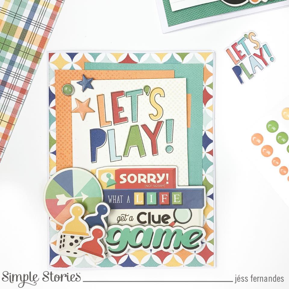 Family Fun Collection 12 x 12 Cardstock Scrapbook Sticker Sheet by Simple Stories - Scrapbook Supply Companies