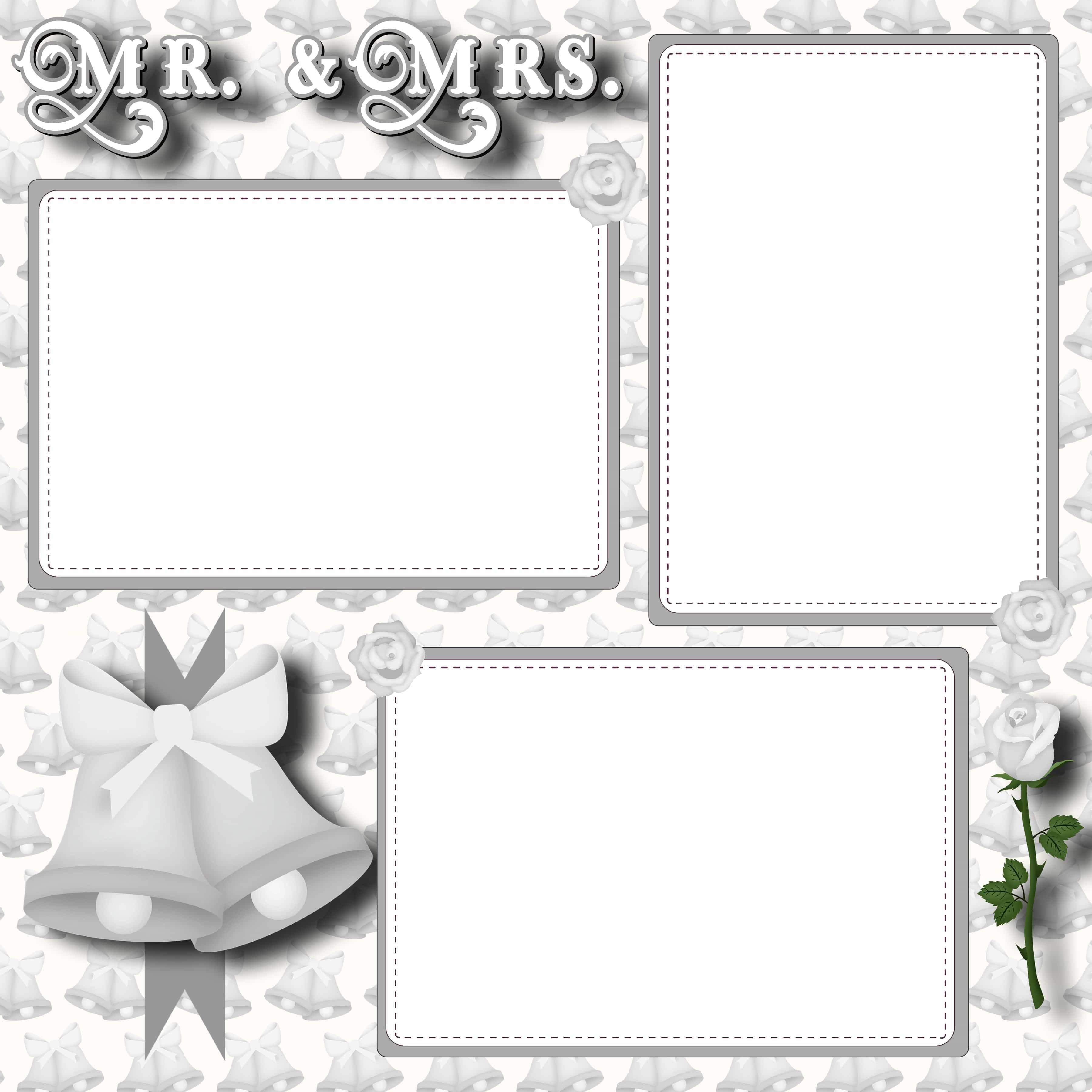 Lasting Love Collection 25th Anniversary (2) - 12 x 12 Premade, Printed Scrapbook Pages by SSC Designs - Scrapbook Supply Companies
