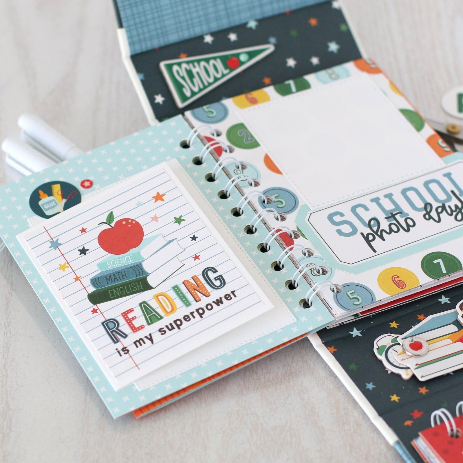 First Day of School Collection 12 x 12 Double-Sided Scrapbook Paper Kit & Sticker Sheet by Echo Park Paper - 13 Pieces - Scrapbook Supply Companies