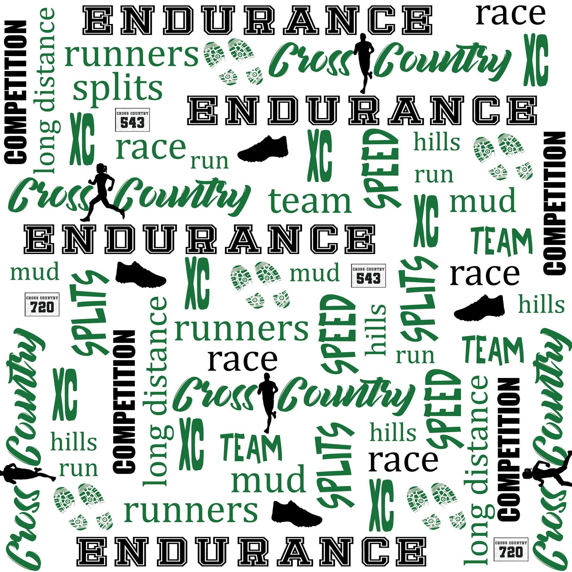 Cross Country Collection Endurance 12 x 12 Double-Sided Scrapbook Paper by SSC Designs - Scrapbook Supply Companies
