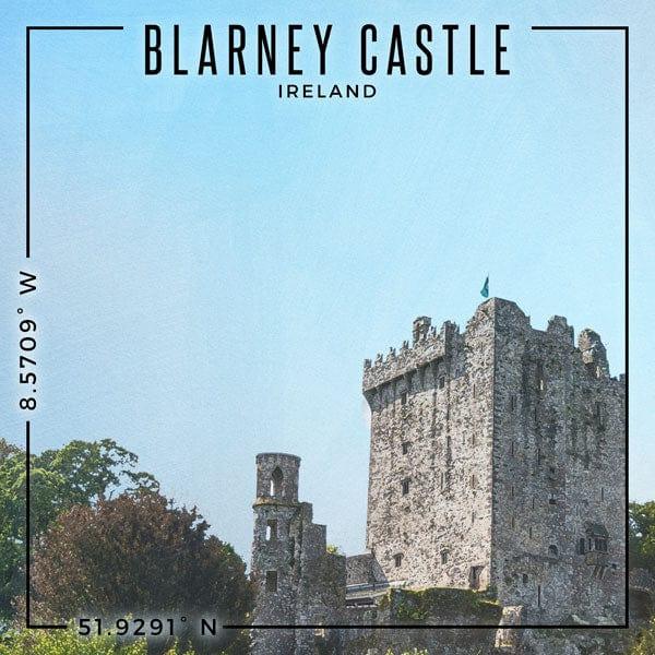 Travel Coordinates Collection Blarney Castle, Ireland 12 x 12 Double-Sided Scrapbook Paper by Scrapbook Customs - Scrapbook Supply Companies