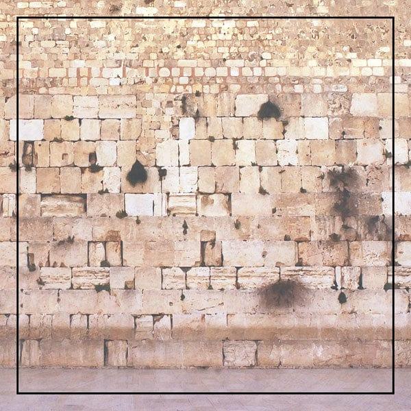 Travel Coordinates Collection Western Wall, Jerusalem, Israel 12 x 12 Double-Sided Scrapbook Paper by Scrapbook Customs - Scrapbook Supply Companies